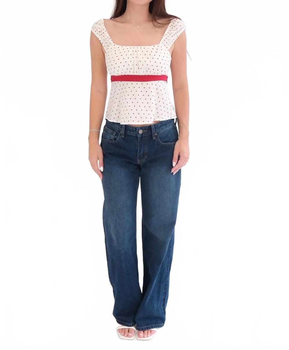NEW LE LIS gabriella tie top in white